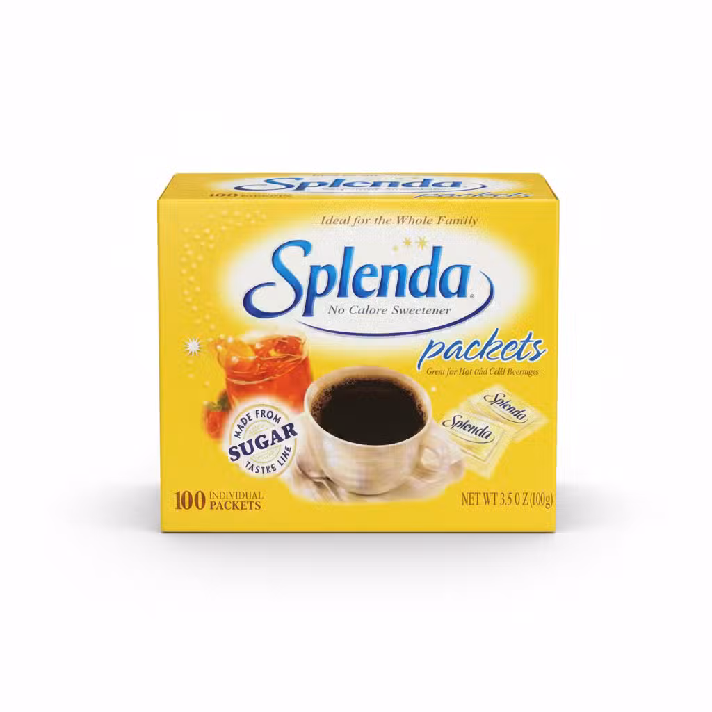 Splenda No Calorie Sweetener Packets 100 Individual Packets 3.5 oz