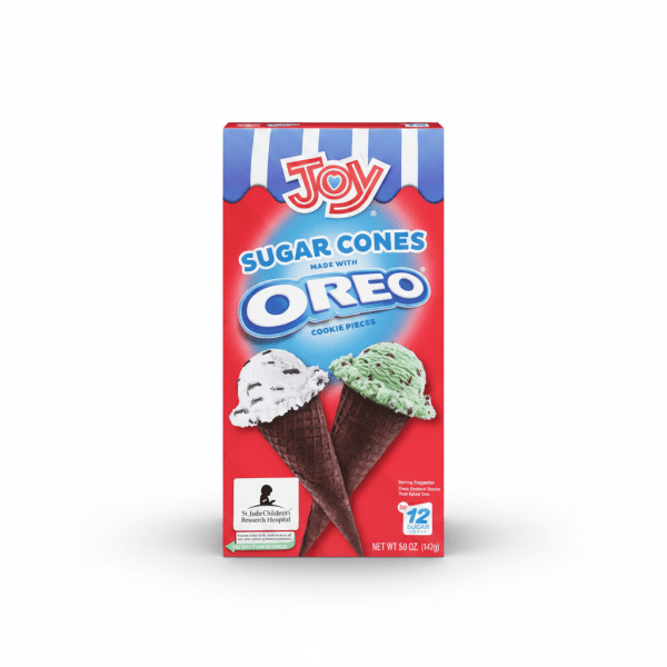 Joy Sugar Cones Made With Oreo Cookie Pieces 5.0 OZ