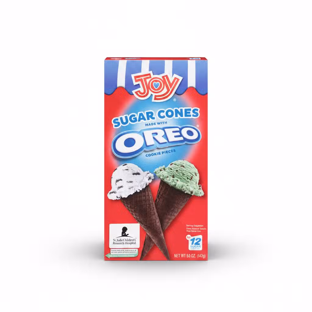 Joy Sugar Cones Made With Oreo Cookie Pieces 5.0 OZ