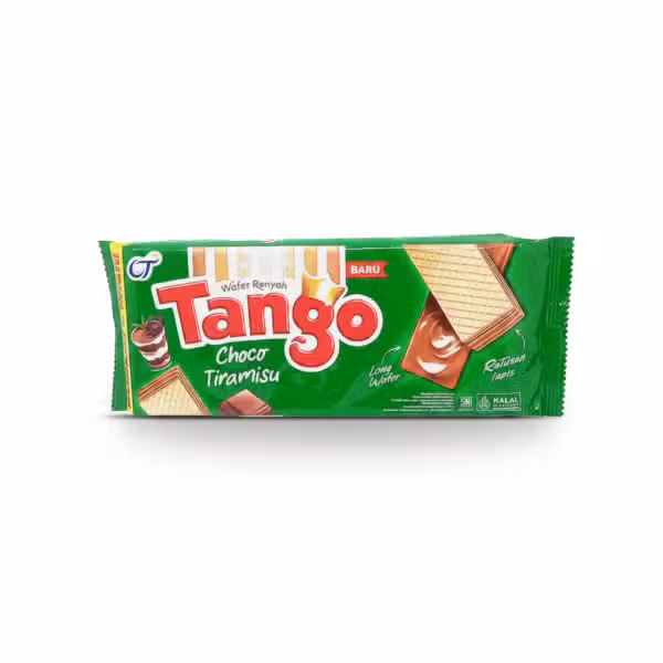 Tango Choco Tiramisu Wafer Renyah Long Wafer Roti Tawar 110gm