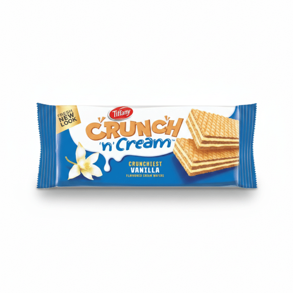 Tiffany Crunch n Cream Vanilla Flavoured Cream Wafers 135gm
