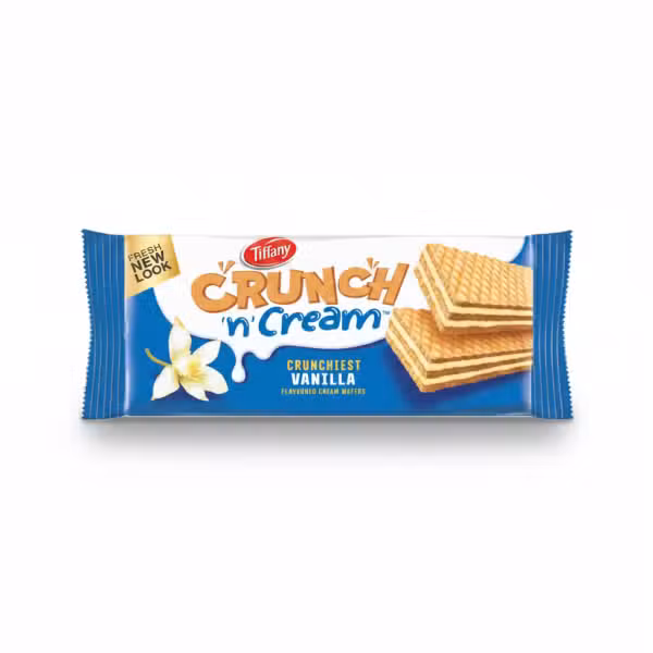 Tiffany Crunch n Cream Vanilla Flavoured Cream Wafers 135gm