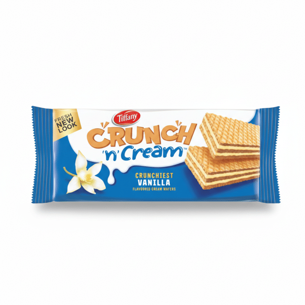 Tiffany Crunch n Cream Vanilla Flavoured Cream Wafers 65gm