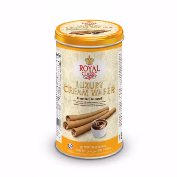 Royal Classic Luxury Cream Wafer Hazelnut Flavoured 300g