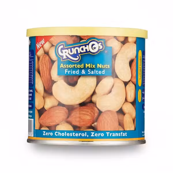 Crunchos Assorted Mix Nuts Fried & Salted 100g Zero Cholesterol Zero Transfat