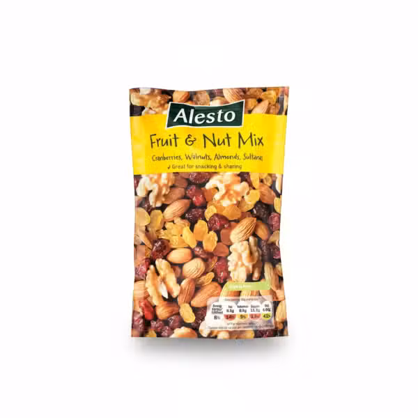 Alesto Fruit & Nut Mix 200G Cranberries Walnuts Almonds Sultanas