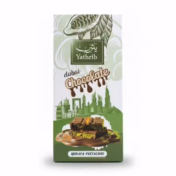 Yathrib Dubai Chocolate Kunafa Pistachio 100g