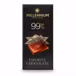 Millennium 99 Percent Dark Chocolate Bar 100g