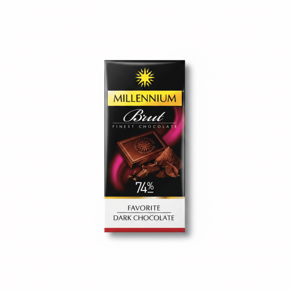 Millennium Brut 74 Percent Dark Chocolate Favorite Dark Chocolate 100g