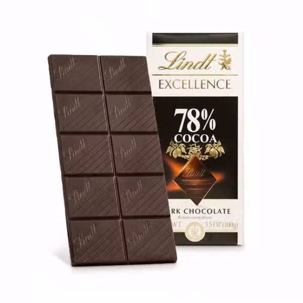 Lindt Excellence 78% Cacao Dark Chocolate Bar 100g