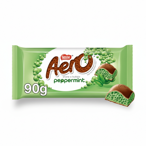 Nestle Aero Peppermint Chocolate Bar 90g share-a-bubble