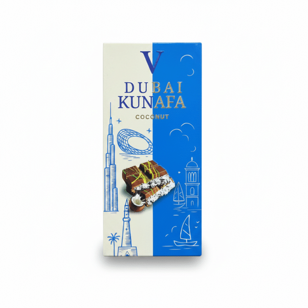 V Dubai Kunafa Coconut 100g Chocolate Bar