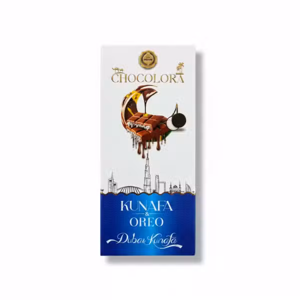 Chocolora Kunafa Oreo Chocolate Bar 100g Dubai Kunafa