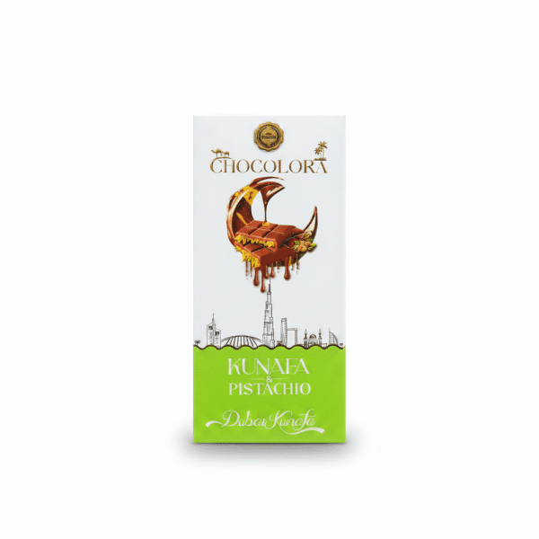 Chocolora Kunafa Pistachio Chocolate Bar 100g