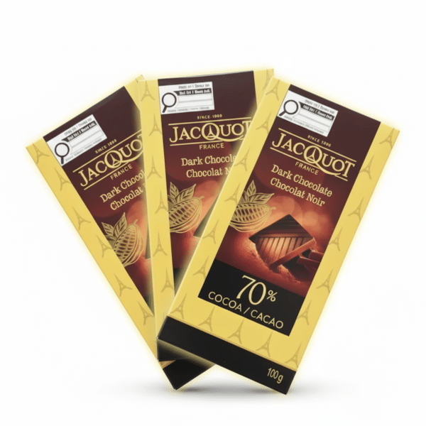 Jacquot Chocolat Noir 70% Cocoa Dark Chocolate Bar 100g