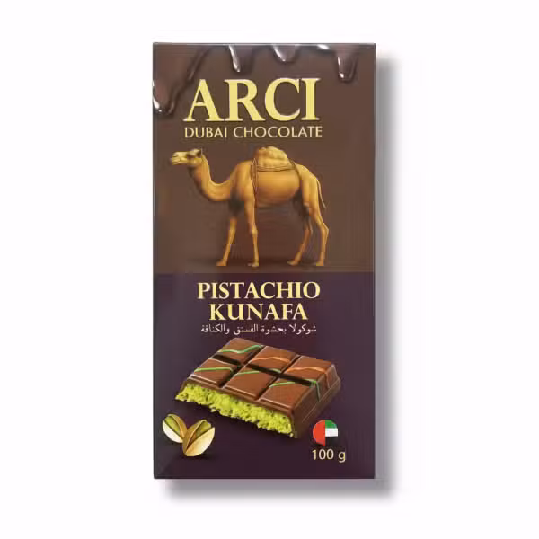 Arci Dubai Chocolate Pistachio Kunafa 100gm