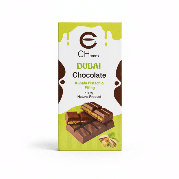 Chemex Dubai Chocolate Kunafa Pistachio Filling 200gm 100% Natural Product