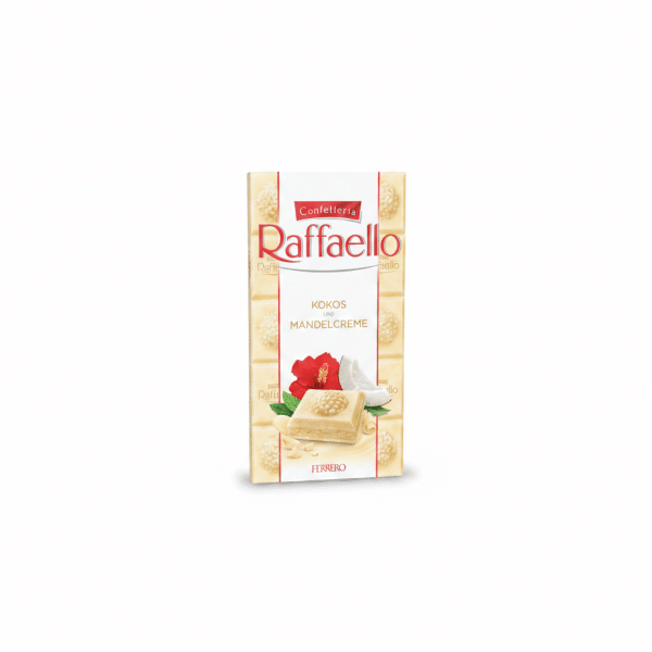 Raffaello Confetteria Kokos und Mandelcreme White Chocolate Bar 90gm