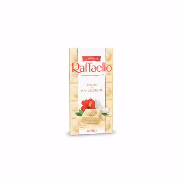 Raffaello Confetteria Kokos und Mandelcreme White Chocolate Bar 90gm