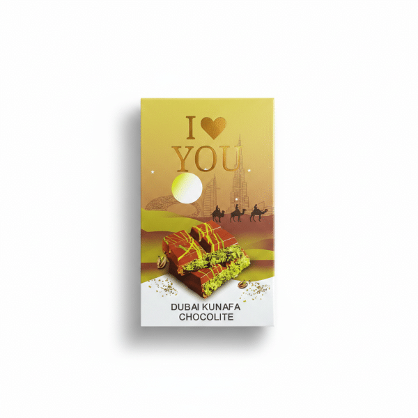 Besto I Love You Dubai Kunafa Chocolate Pistachio 100gm