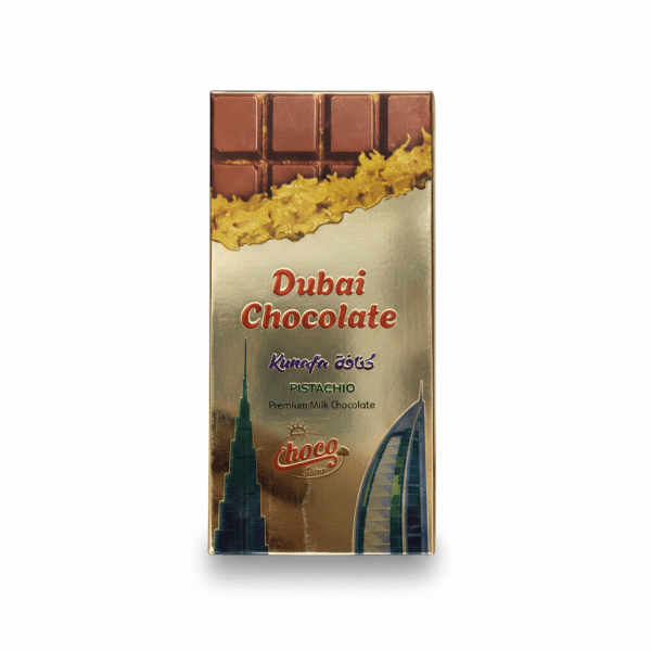Choco Dubai Kunafa Pistachio Premium Milk Chocolate 200gm