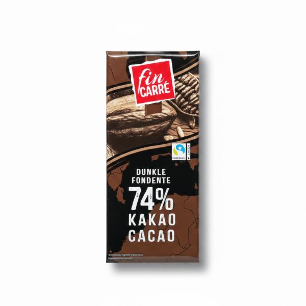 Fin Carre Dunkle Fondente 74% Cacao Chocolate Bar 100gm