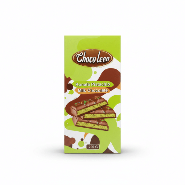 Chocoleen Kunafa Pistachio Milk Chocolate 200g
