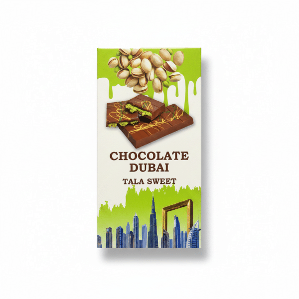 Tala Sweet Chocolate Dubai Pistachio Chocolate Bar 200gm