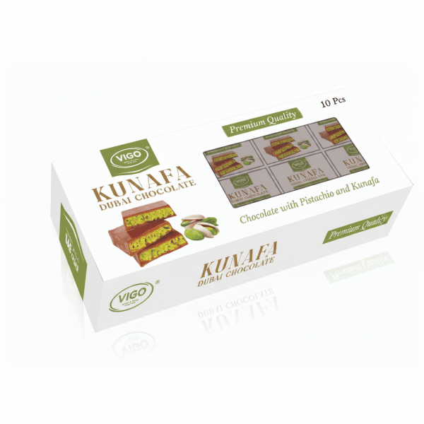 Vigo Kunafa Dubai Chocolate 216gm Chocolate with Pistachio and Kunafa