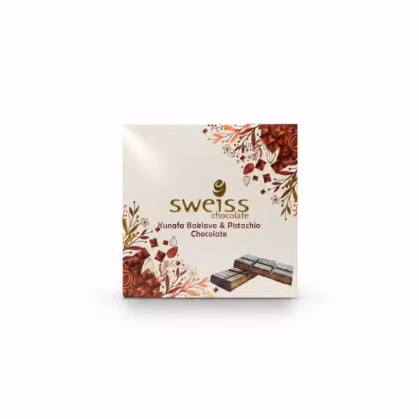 Swiss Chocolate Kunafa Baklava Pistachio Chocolate 100gm