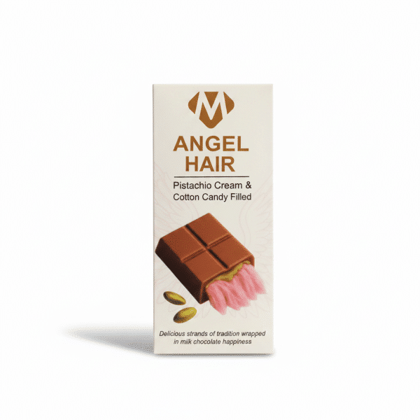 Angel Hair Pistachio Cream Cotton Candy Filled Chocolate 90gm