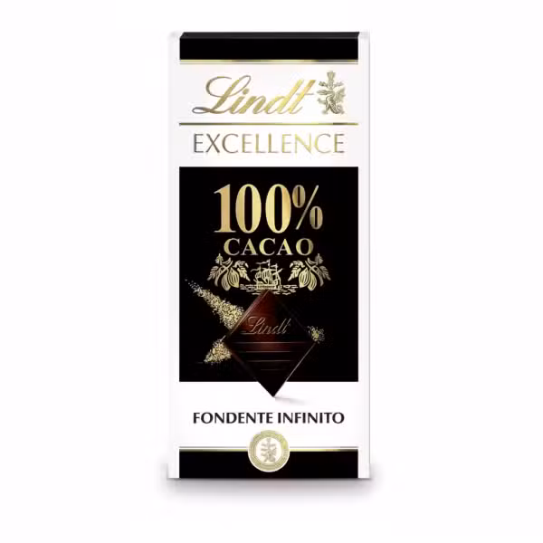 Lindt Excellence 100% Cacao Fondente Infinito Dark Chocolate Bar 50G