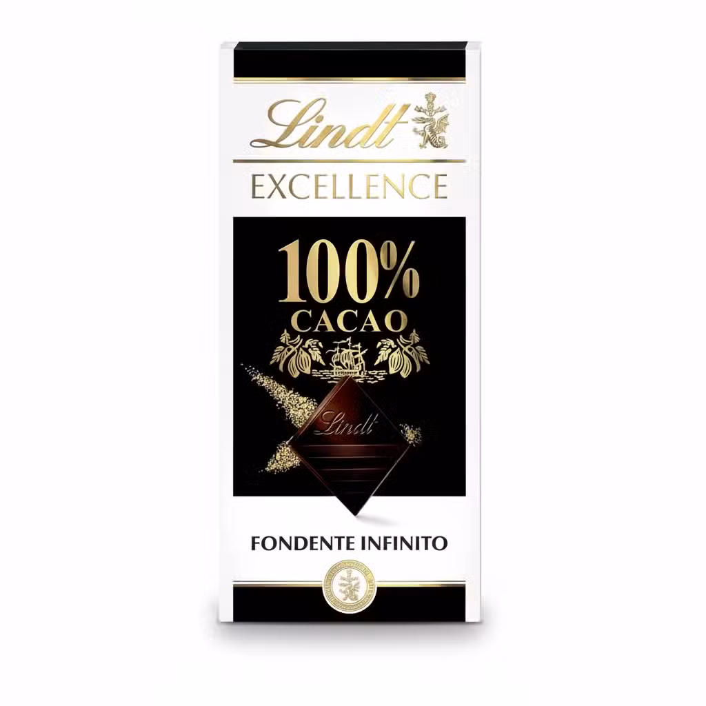 Lindt Excellence 100% Cacao Fondente Infinito Dark Chocolate Bar 50G