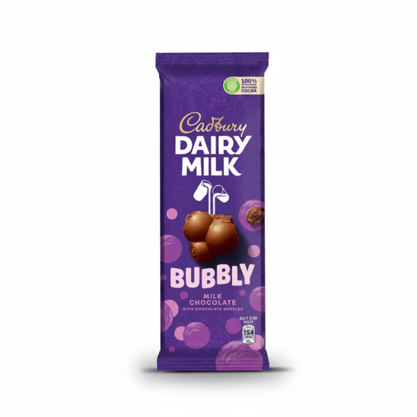 Cadbury Dairy Milk Bubbly Milk Chocolate with Chocolate Bubbles 87gm