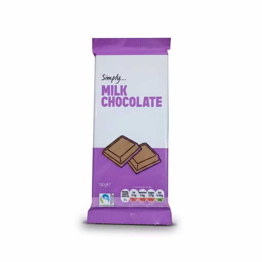 Simply Milk Chocolate Bar 100g