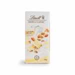 Lindt Swiss Classic White Chocolate with Whole Almonds and Almond Brittle 100g