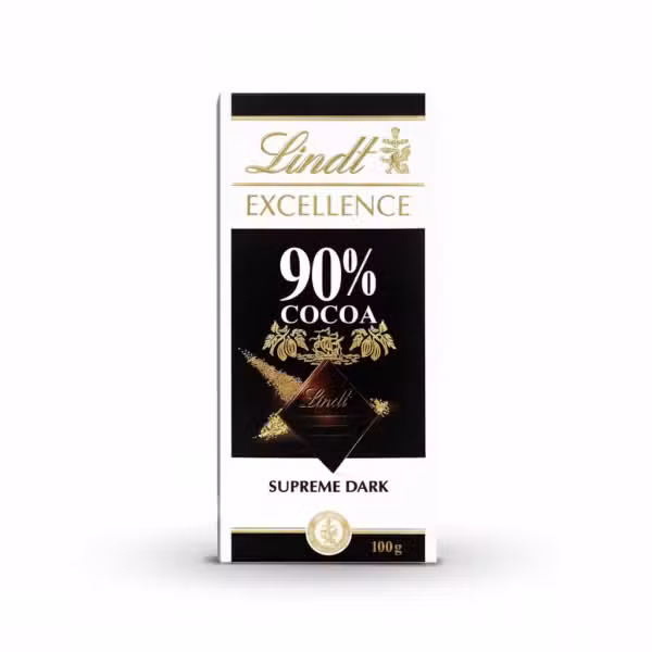 Lindt Excellence 90% Cocoa Supreme Dark Chocolate Bar 100g