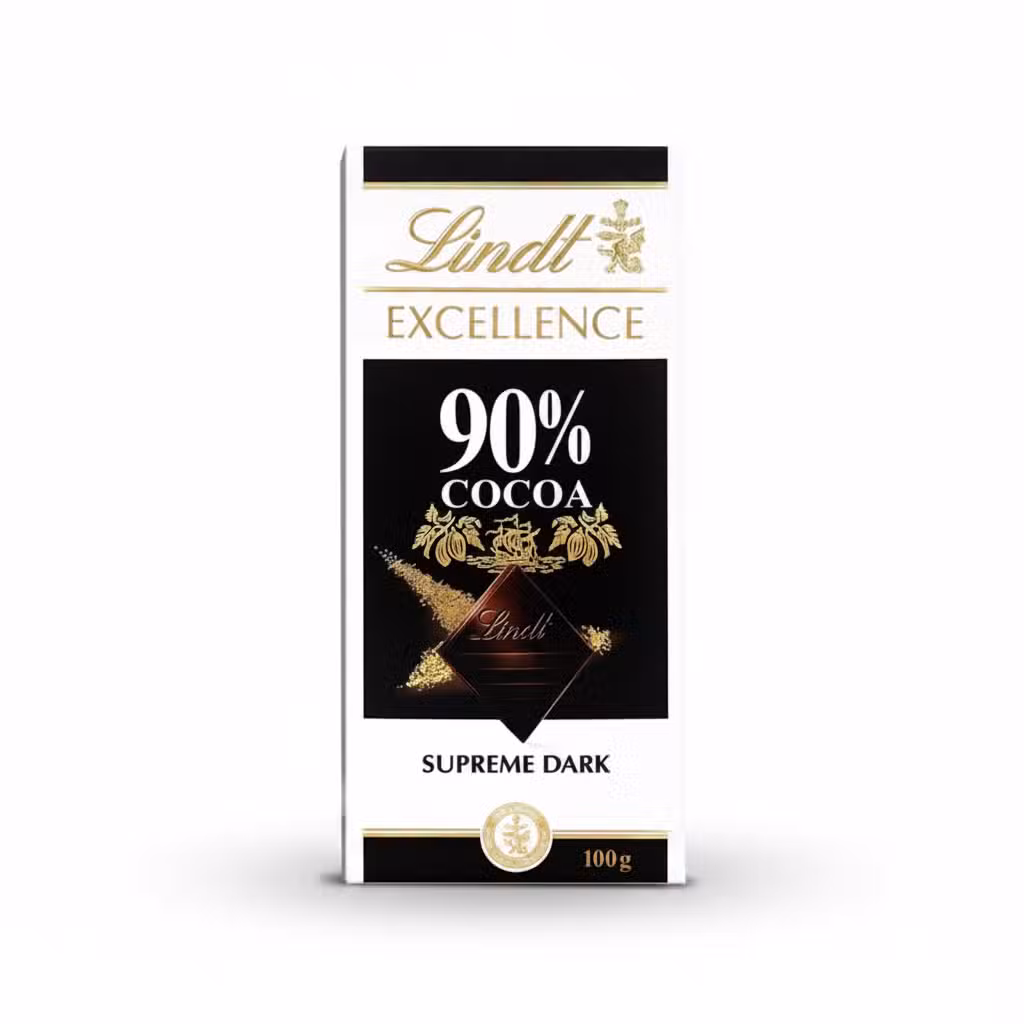 Lindt Excellence 90% Cocoa Supreme Dark Chocolate Bar 100g