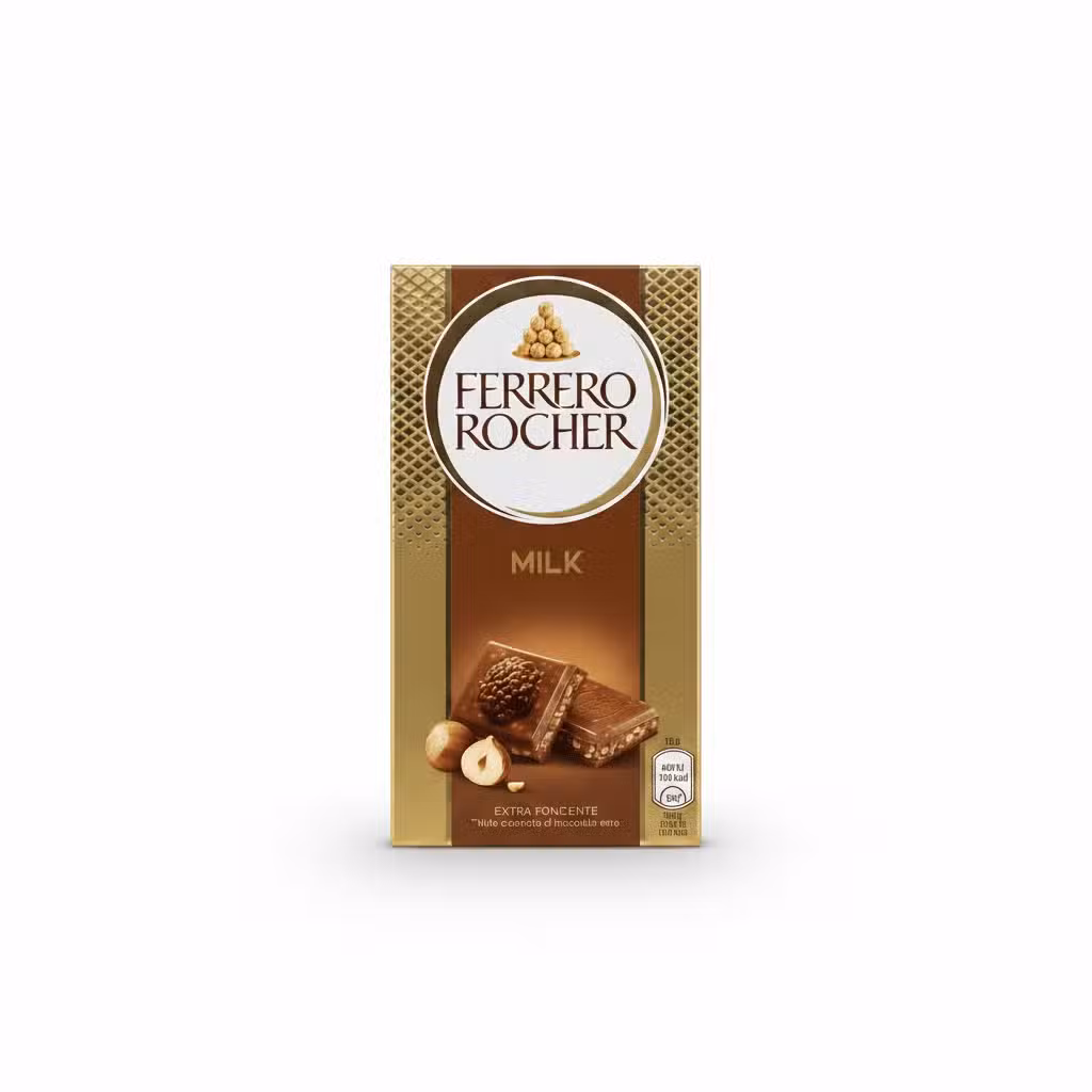 Ferrero Rocher Milk Chocolate Bar 90gm Extra Fondente