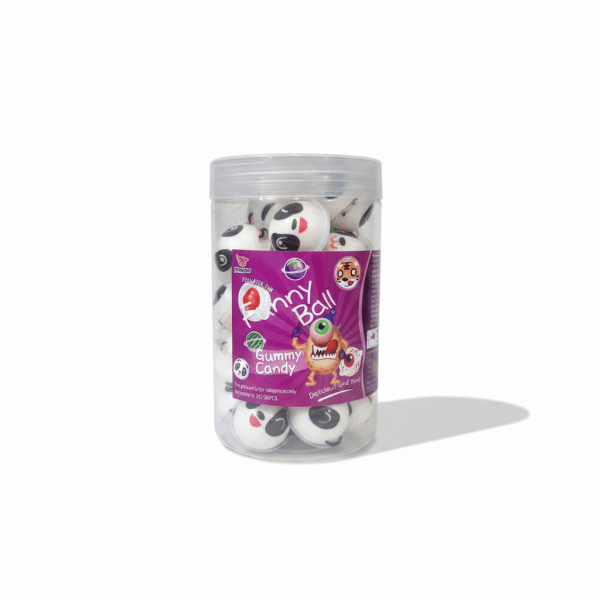 Yingpai Funny Ball Gummy Candy Panda Jar 270g