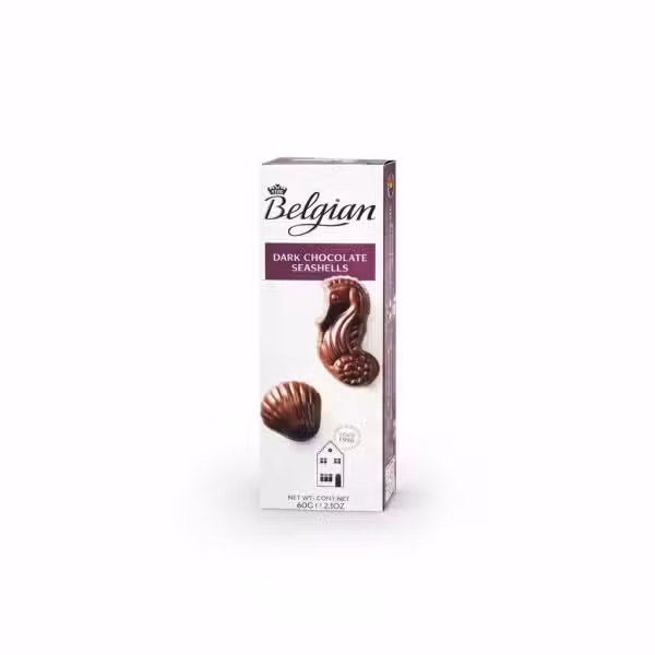 Belgian Dark Chocolate Seashells 60gm Chocolate