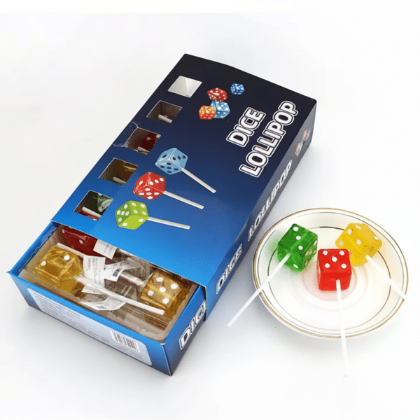 Dice Lollipops 560gm Dice Shaped Candy Lollipops
