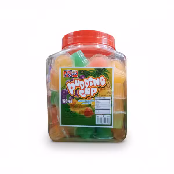 Rico Pudding Cup 16Pcs Fruit Flavored Jelly Dessert