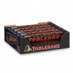 Toblerone Swiss Dark Chocolate Honey Almond Nougat 100gm Bars 20 Count Box