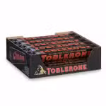 Toblerone Swiss Dark Chocolate Honey Almond Nougat 100gm Bars 20 Count Box