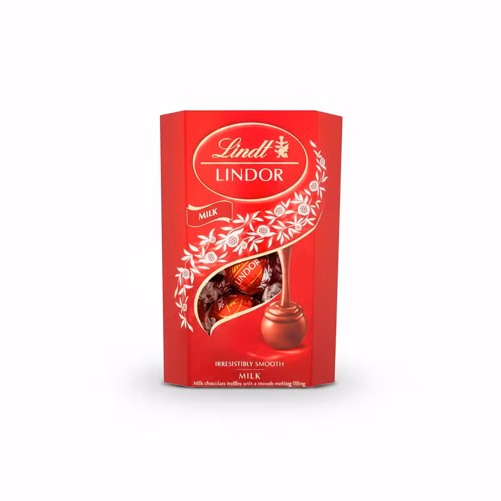 Lindt Lindor Milk Chocolate Truffles 200gm Irresistibly Smooth