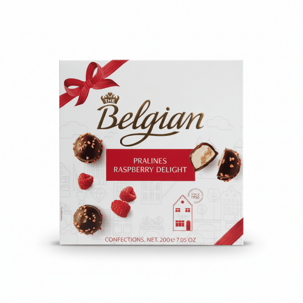 The Belgian Pralines Raspberry Delight Chocolate Confections 200g 7.05oz