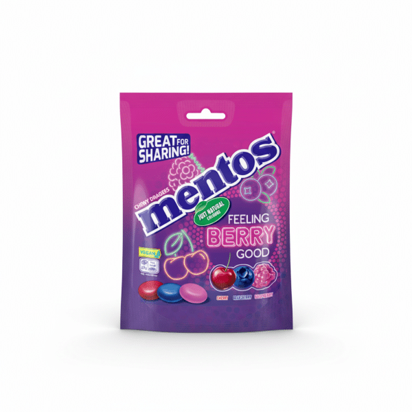 Mentos Feeling Berry Good Chewy Dragees 150g Vegan