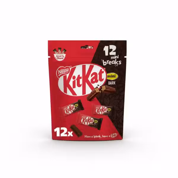 Nestle KitKat Mini Dark Chocolate Wafer 12 Mini Breaks 162g