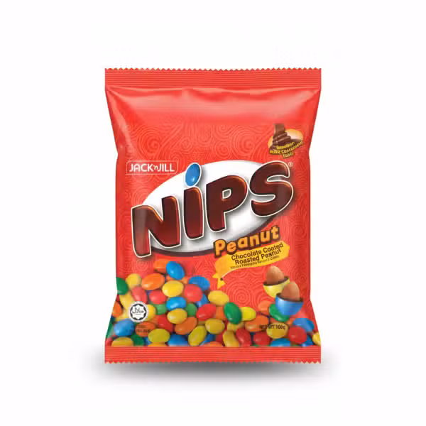 Jack N Jill Nips Peanut Chocolate Coated Roasted Peanut 169g